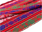 Vintage Colorful Mexican Knit Throw Decor Shawl Wrap Table Runner Tribal Print