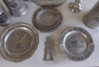10 Piece Assorted Wilton Armetale   Pewter Lot Advertising   More