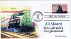 Ao-3333-37  1999  All Aboard  Complete Set  5 Covers   Fdc  Standard Postmarks