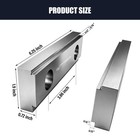 Bzbmgmo 6  X 2  Steel Double Step Vise Jaws For Kurt   Gmt 6  Milling Vises