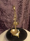 Vintage Brass Balance  Scales Of Justice With Eagle On Marble Base