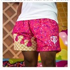Baseball Lifestyle 101 Popular Pink Strawberry Ice Cream Shorts Youth Small Nwt