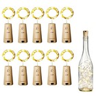 Led Wine Bottle Lights With Cork Battery Operated 20 Leds Cork Shape Party Lamp