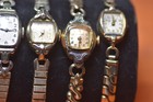 Ladies Gold Filled Wristwatches From 1950 Circa Lot Of 5    k