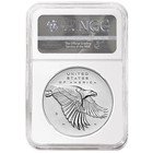 2017-d Unc 225th Ann  American Liberty Silver Medal 1 Oz Ngc Ms70 Flag Er Label