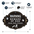 Beware Of Dog Sign 2 Pack Beware Of Dog Signs For Fence 10x8 Inch Rust Free