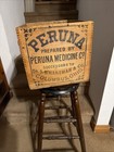 Antique Wooden Crate Peruna Medicine Hartman Columbus Ohio Apothecary Tonic Box