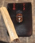 Vintage Black Crossbody Purse Satchel Delta Sigma Theta Pleather 71 2 x51 4 