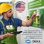 Portable Eye Wash Station Osha Approved Wall-mounted First Aid Eye Wash Kit New