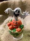 Vintage 1980s Halloween Revolving Ceramic Musical Ghost  Phantom Of The Opera W 