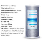 Geekpure Whole House Replacement Carbon Block Water Filter Cartridge -4 5 x 10 