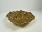 Vintage 1951 Va Metalcrafters  3-58 Ginko Leaf  tree Of Heaven  Brass Dish Tray