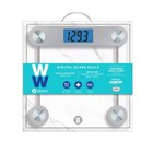 Digital Glass Bathroom Scale - Lcd Backlight  400 Lb Capacity  Weight Watchers