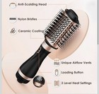 4 In 1 Hot Air Brush Dryer Volumizer Curler Straightener 1200w Hb-821