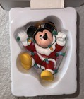 Disney Mickey Mouse Christmas Ornament Santa Lights Figurine 26231 Vintage Boxed