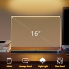 16    Led Drawing Message Note Board 7 Colors Light Acrylic Dry Erase Lumiboard   