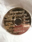 17 Year Aa Gold silver Tone Bi-plated Alcoholics Anonymous Chip Coin Medallion 