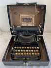 1917 Corona No  3 Folding Antique Personal Writing Machine W case Typewriter