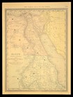 Antique Egypt Map Of The Nile River Map Lower Nubia East Africa Original Atlas