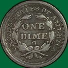 1854-o Arrows Seated Liberty Dime Choice Extremely Fine Xf  Coin  41390