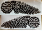 Vinyl Decals For Harley Tank Set Of 2 - Silver Dark Gray Flat Black Dyna Fxr