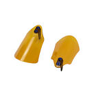 Sunset Orange Acrylic Hand Grips Guard Air Deflector On Rear Mirrors Fits Harley