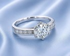 Igi 3 50 Ct Round F-vs1 Lab Grown Diamond Promise Engagement Ring 14k White Gold