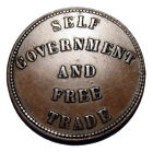 Old Canadian Coins 1857 Pei Self Government And Free Trade Canada Higrade Token