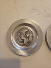 Vintage Rare Pew-ta-rex Inc  5-3 4  Coin Design 4 Plate Set