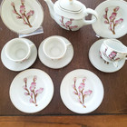 Vintage Childs Play Tea dish Set With Kitties