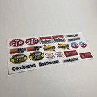 Mini Nascar Racing Decal Lot Laminated Vinyl Stickers Retro Style