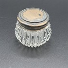 Vintage Small Vanity Jar Sterling Silver Top - C 502-