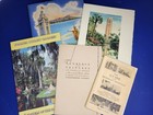Vintage Us 1940s Travel Ephemera Lot - Tourism  Paper 