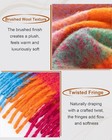 Women s Chunky Plaid Winter Scarf Oversized Warm Shawl Wrap Rainbow Fringe