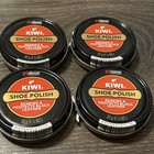 4 Pack - Oem Kiwi Shoe Polish Renews And Protects Black Leather 1 125 Oz   32g  