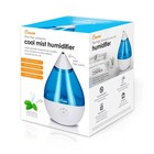 Crane Droplet Ultrasonic Cool Mist Humidifier - Blue white  For 100-300 Sq  Ft 