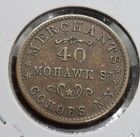 1863 Alden   Frink Merchants Ny Civil War Token Store Card  ny140a   Extra Fine