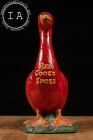 Antique Red Goose Shoes Advertising Statue