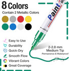 Fabric Markers Permanent Pens Paint Clothing Textile Dye T-shirt Shoes Diy Set
