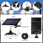 Solar Pendant Hanging Light Dimmable Indoor Outdoor Garden Yard Shed Flood Lamp
