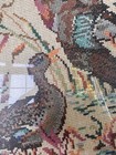 Vintage Mallard Duck Cross Stitch Framed Handmade Needlework Cabin Lodge Decor