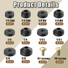 48 Pcs Faucet Washer Assortment Kit Outdoor Repair 1 Inches  48