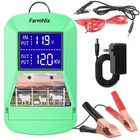 12kv Electric Fence Charger Kit  15 Miles Range  3 Joules Power  Livestock Prote