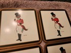  vintage Pimpernel Coasters Sir Fox England Set Of 6