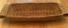 Vintage Long Handled Wicker Basket 