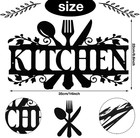    black Kitchen Metal Sign  Farmhouse Kitchen Pictures Wall Decor Rustic Country 