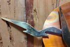 Vtg Copper And Brass Wall Hanging Of Seagulls Flying Over Sunset Mcm Euc