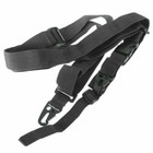 Tactical 3 Point Rifle Sling Quick Detach Mount Gun Sling Black Adjustable Strap