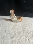 Vintage Native American Sitting On Canoe Porcelain Figurine Japan