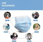 1000pcs Disposable Face Masks 3-ply Adult Protective Face Cover Bulk Pack